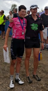 Maccie and Helen - after podium